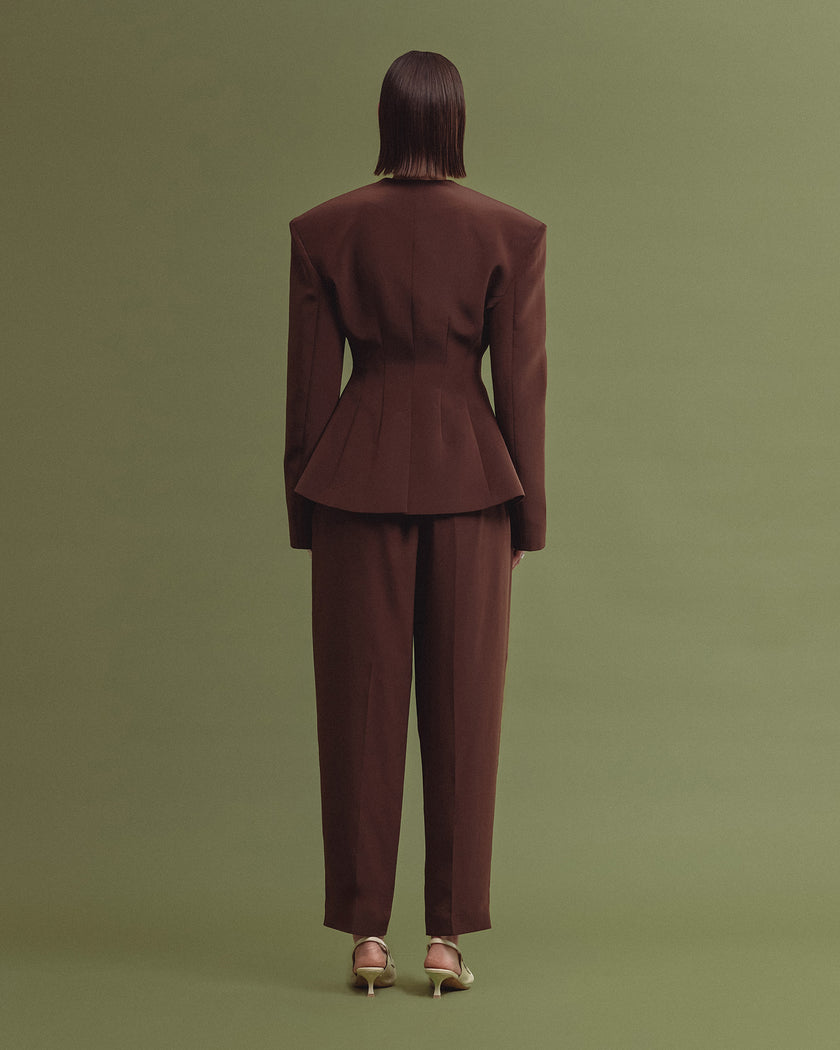 FULMEN corset and blazer chocolate