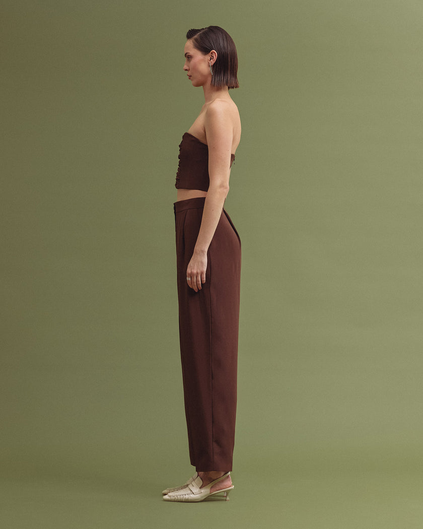 FULMEN corset and blazer chocolate