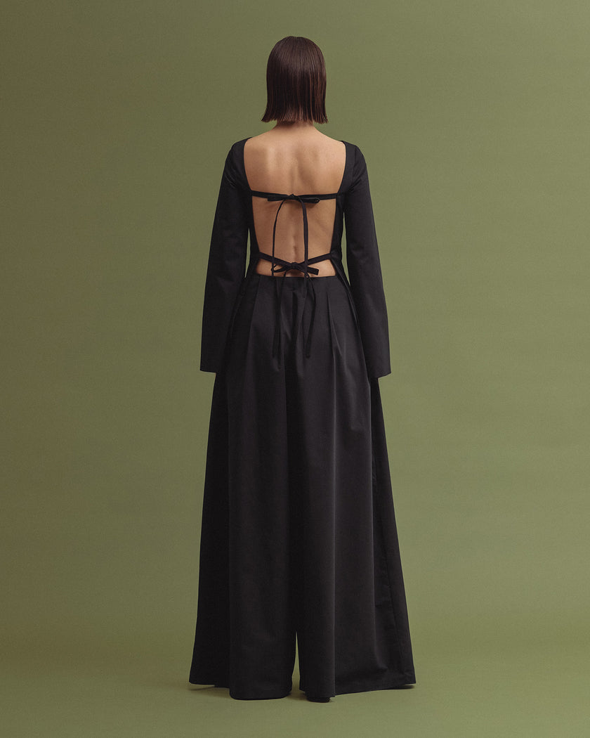 LAXUS poplin pants black