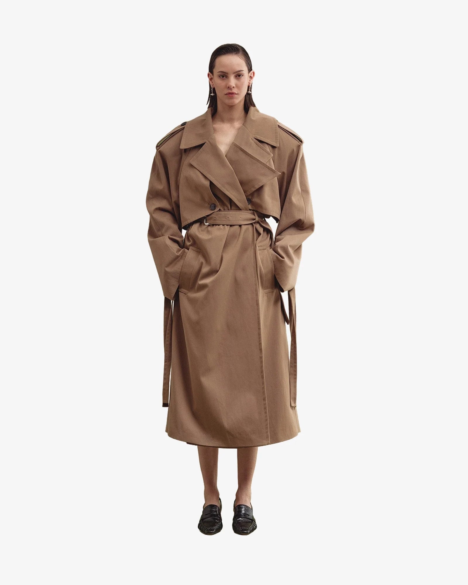 NEUS trench coat khaki | IZAKOVA – Izakova Store