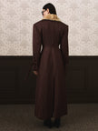 EMA fur coat brown stripe