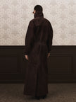 GIGI suede coat chocolate