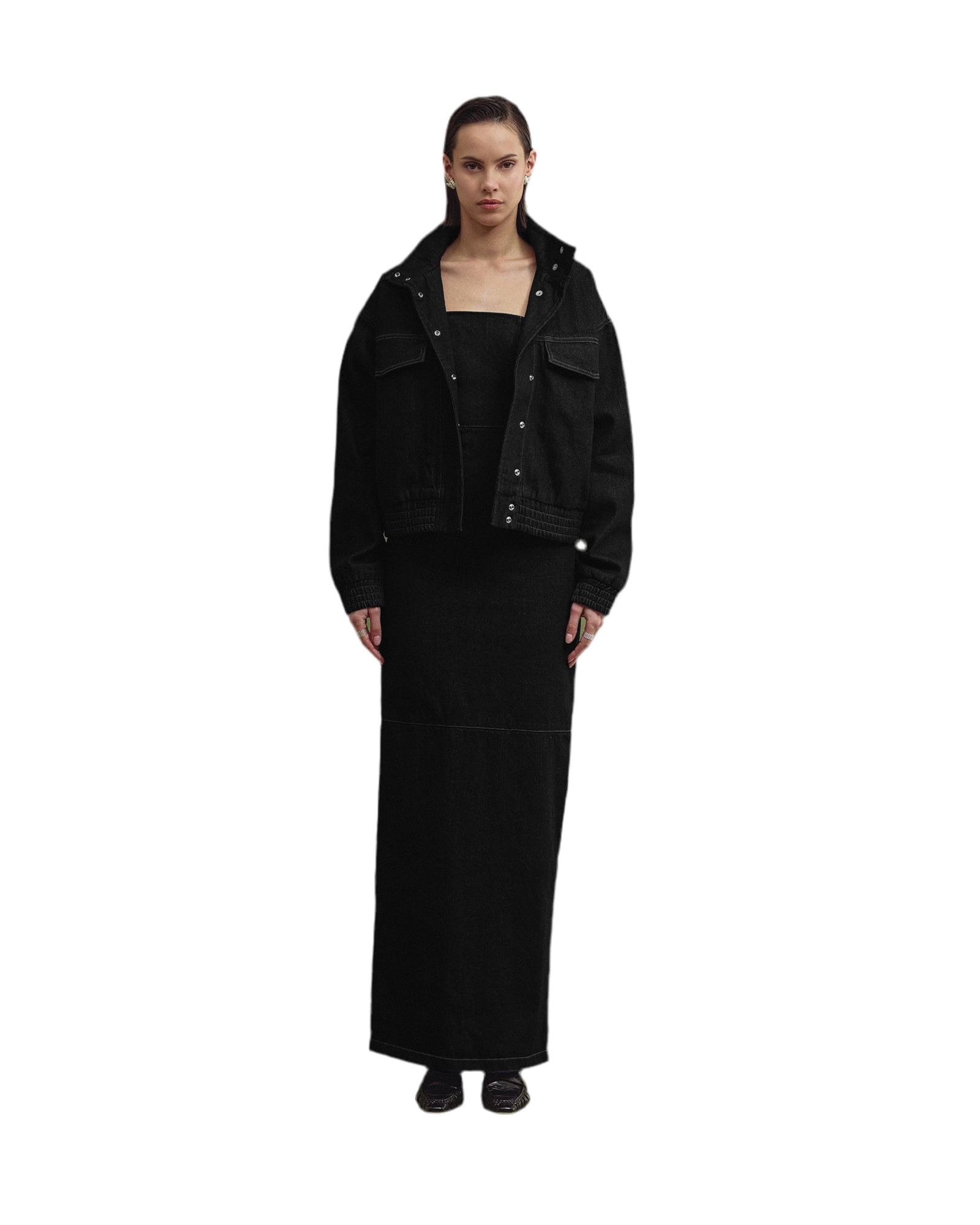 ALMA bomber jacket washed black