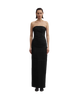 HANA tube dress washed black