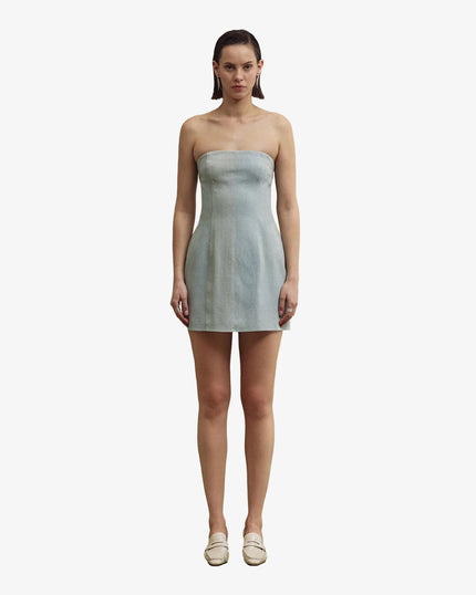 ALIS denim dress washed blue