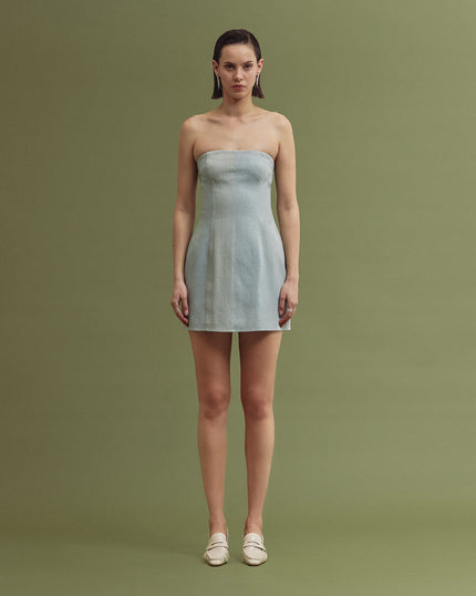 ALIS denim dress washed blue