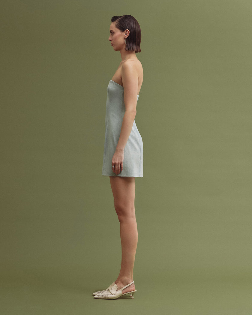 ALIS denim dress washed blue