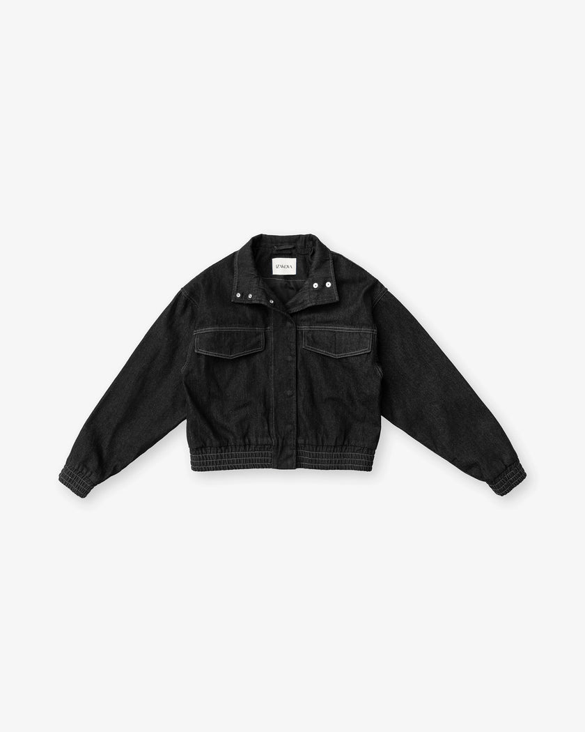 ALMA bomber jacket washed black