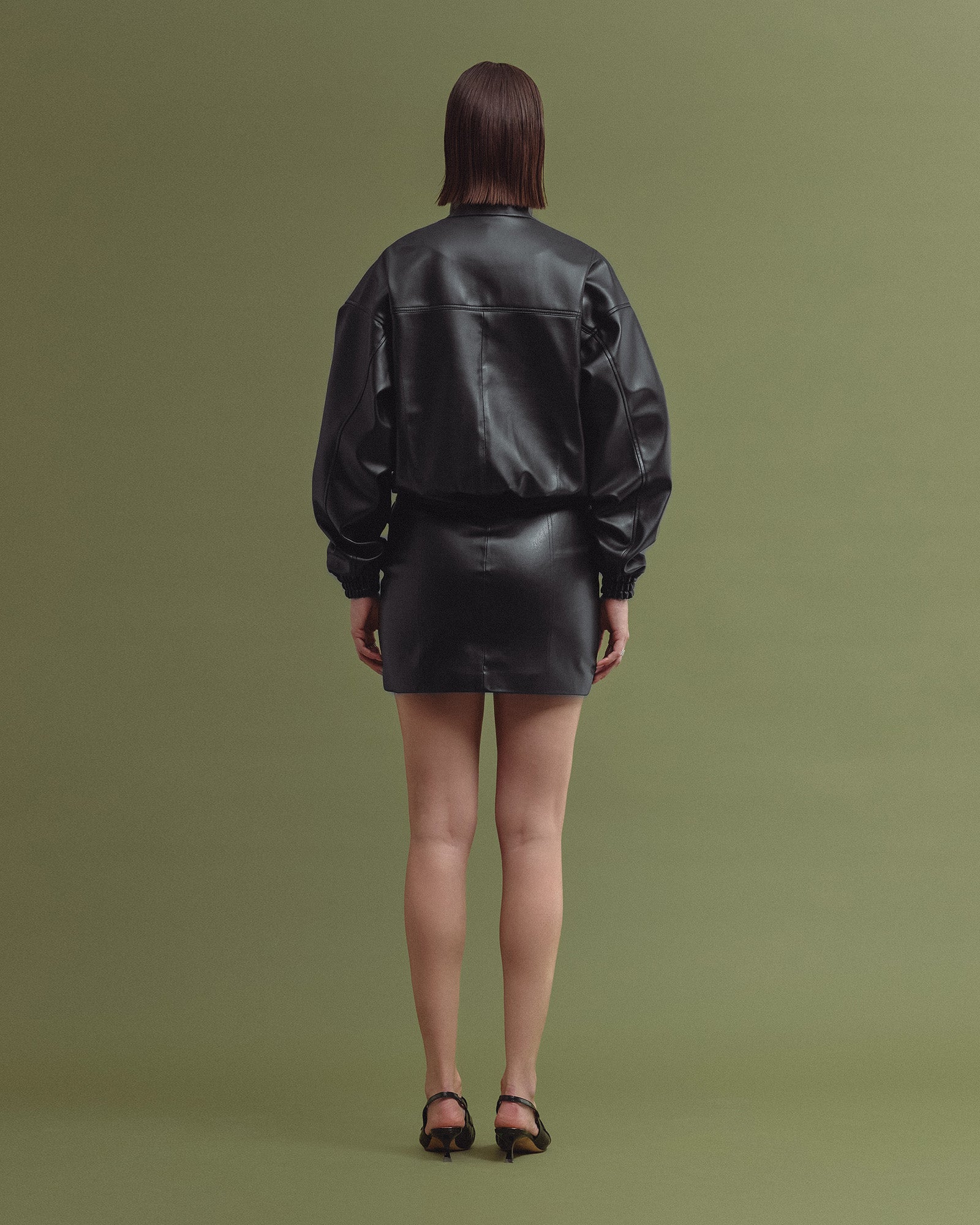 ALMA vegan leather bomber jacket