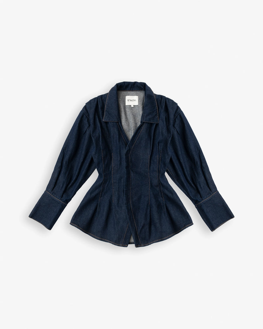 AMYAS denim shirt indigo blue