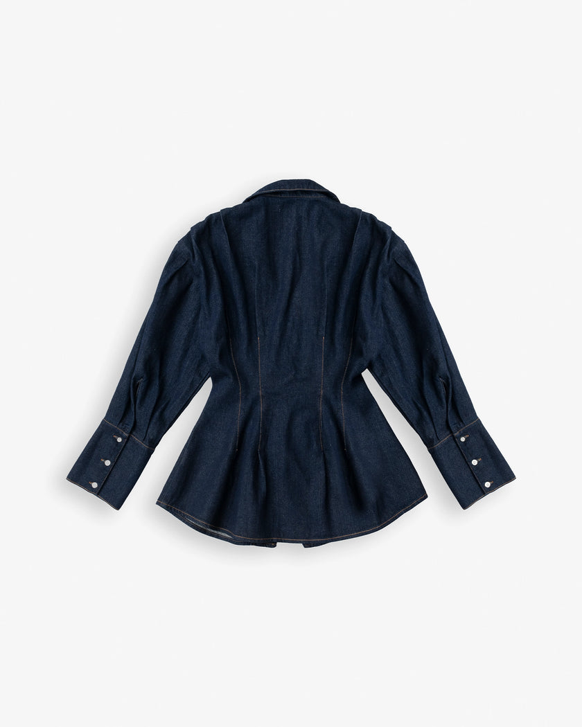 AMYAS denim shirt indigo blue