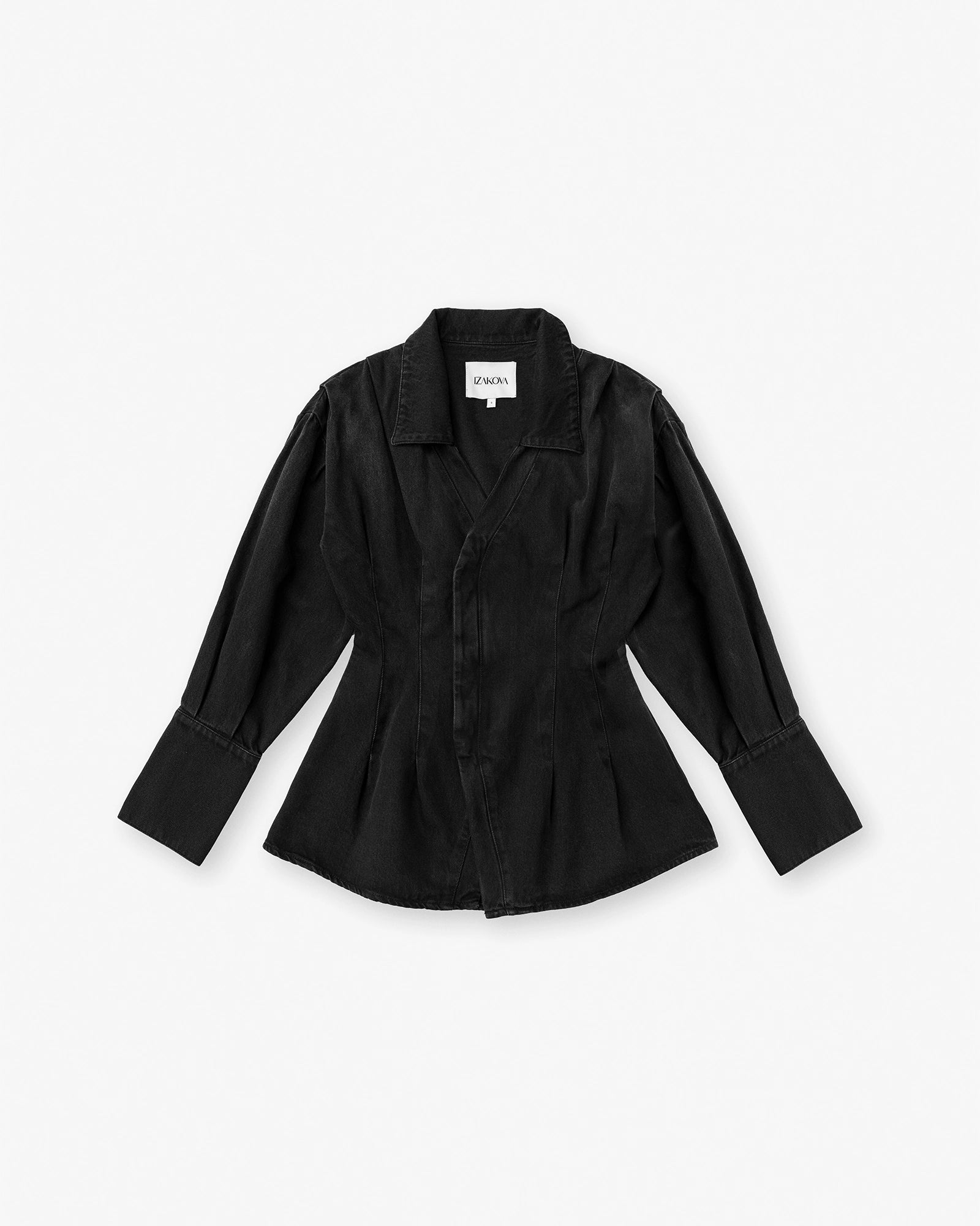 AMYAS denim shirt washed black