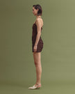 BREVIS mini dress chocolate