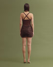 BREVIS mini dress chocolate