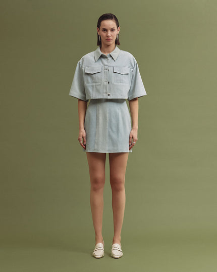 CLARA denim jacket washed blue