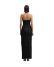 HANA tube dress washed black