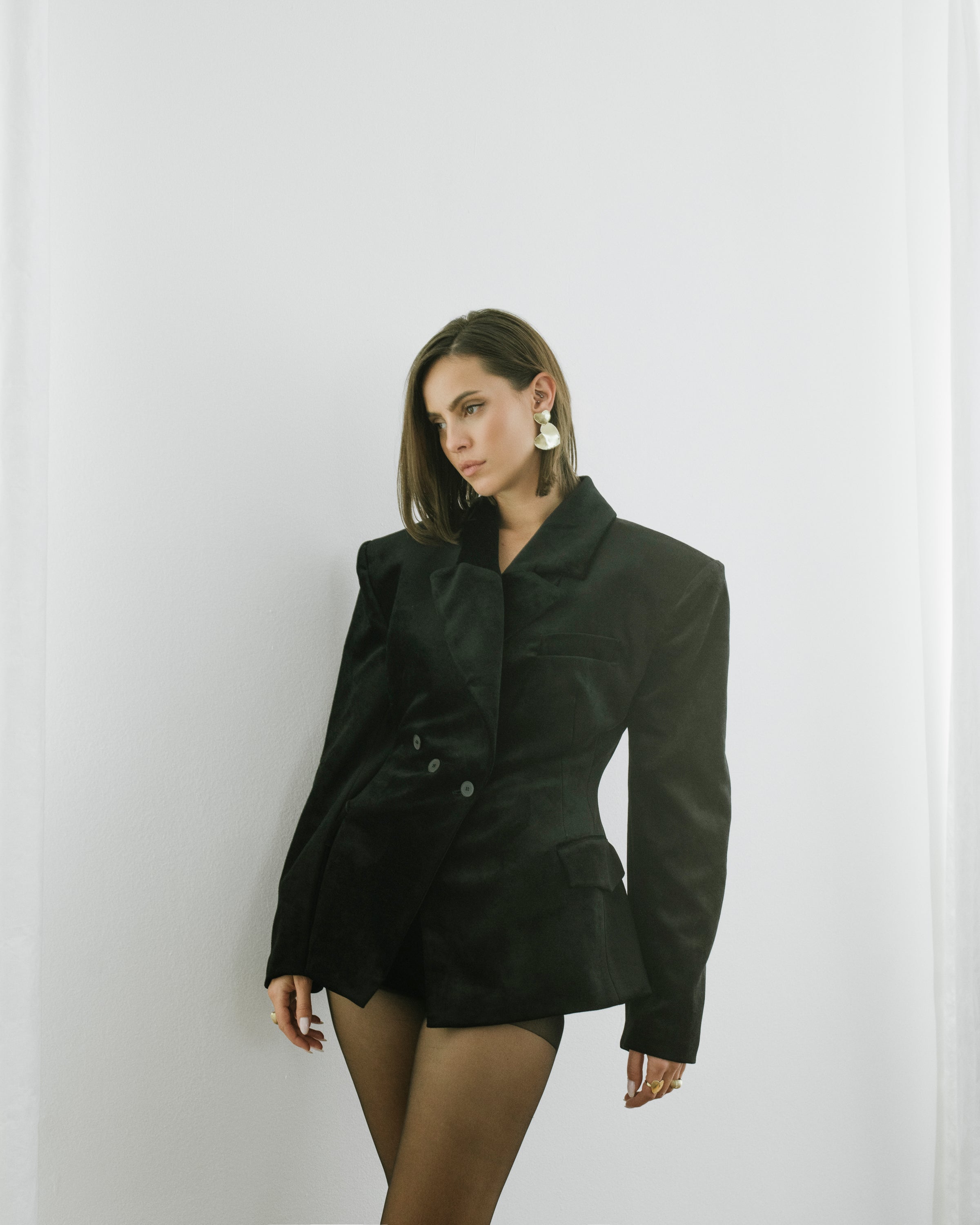 UNDA oversized blazer raven