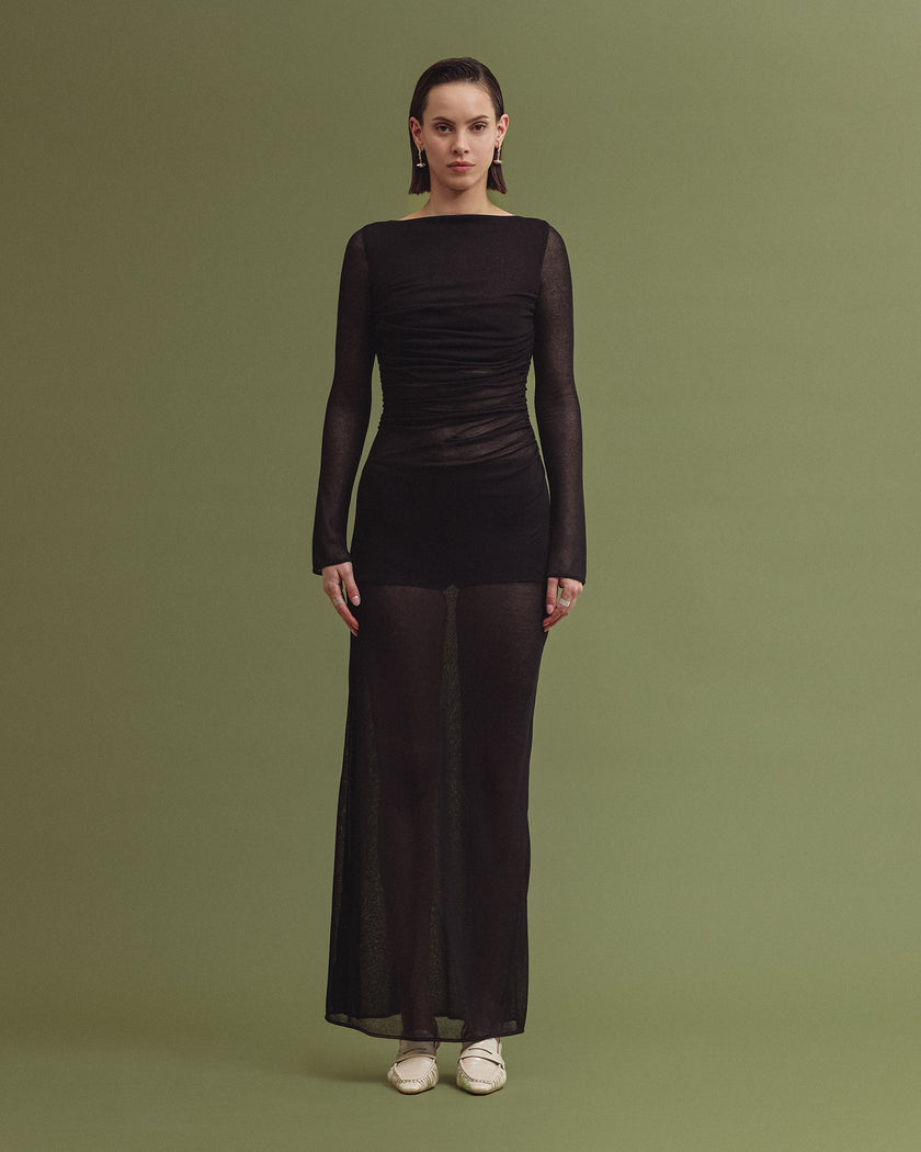 ELIANA ruched dress
