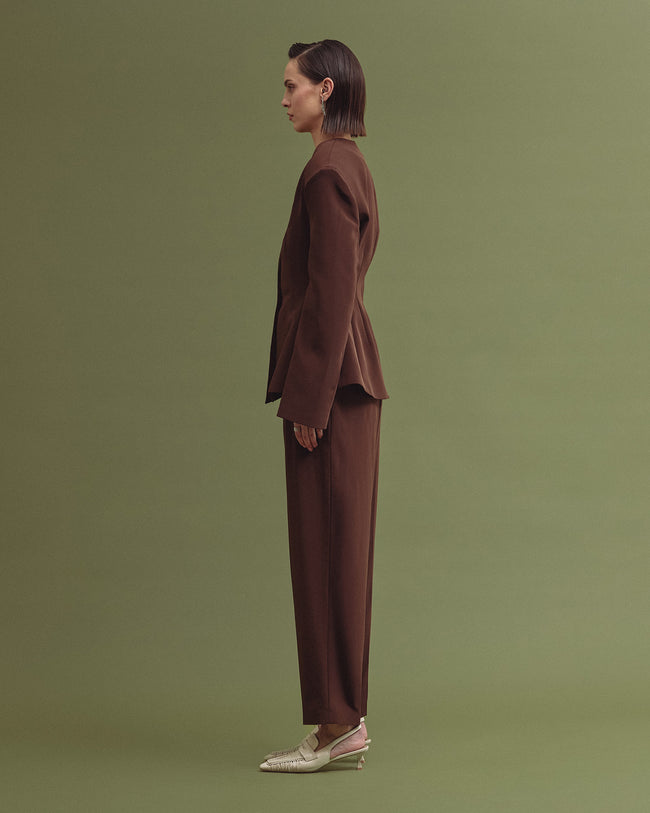 FULMEN corset and blazer chocolate