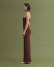 HANA tube dress chocolate