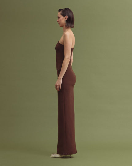 HANA tube dress chocolate