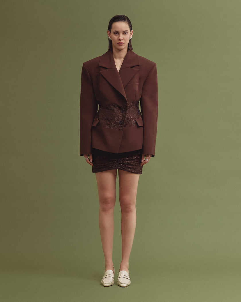 IRIS blazer chocolate