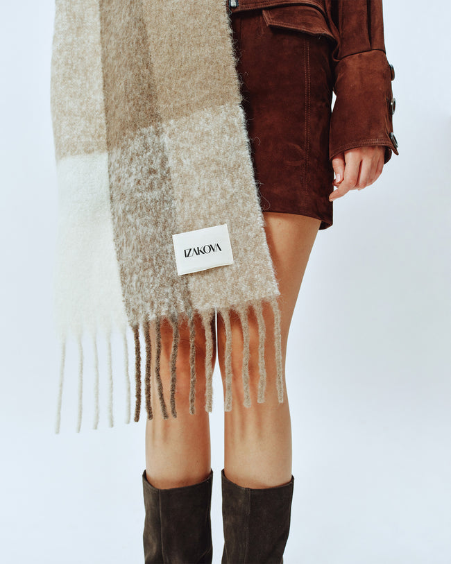 IZK alpaca scarf LIOR