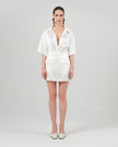 ATENA skirt white satin