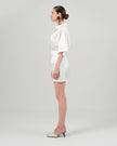ATENA skirt white satin