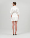 ATENA skirt white satin