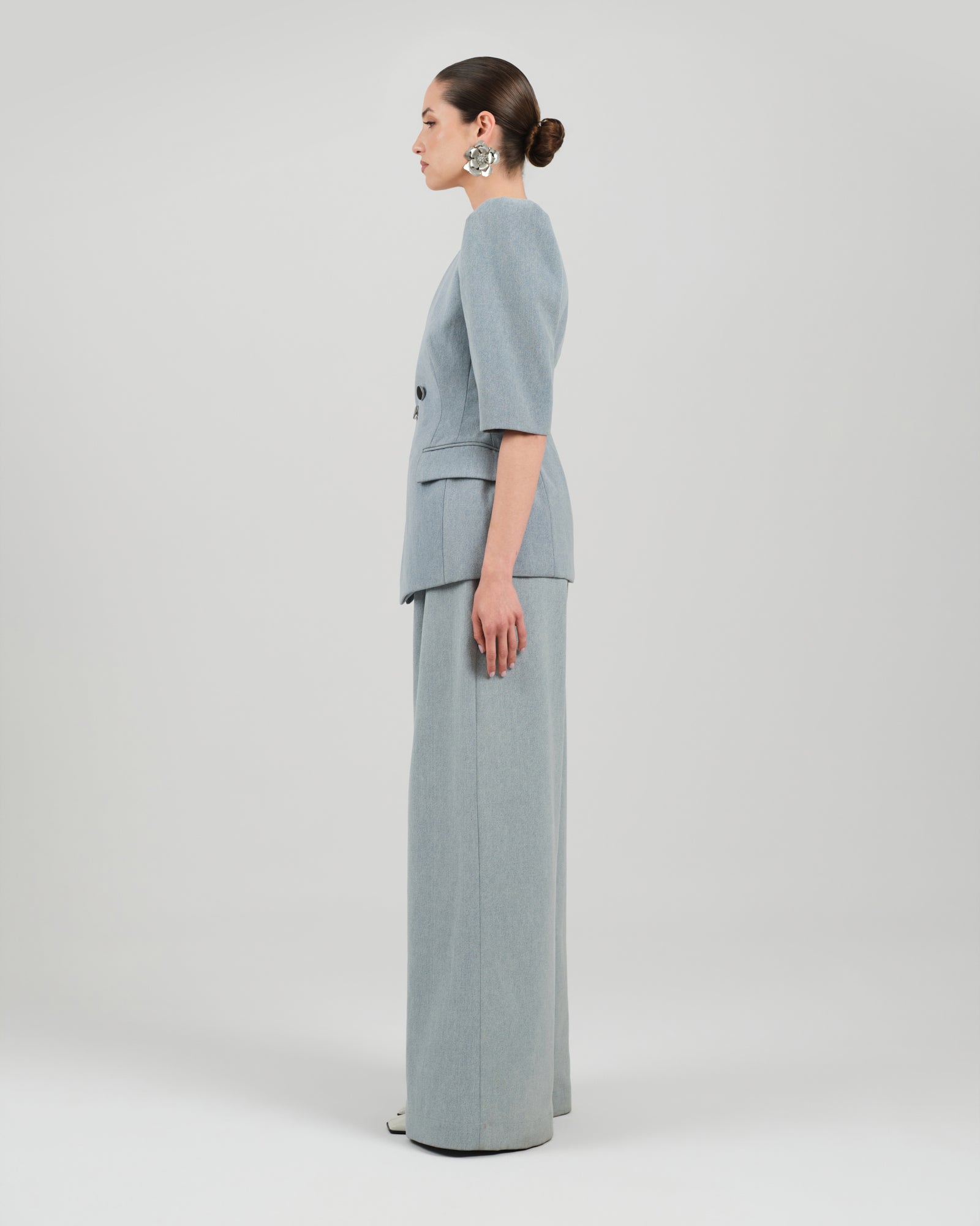 BURA blazer washed blue