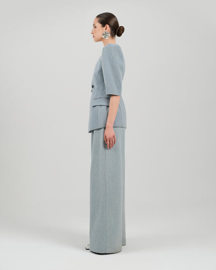 BURA blazer washed blue