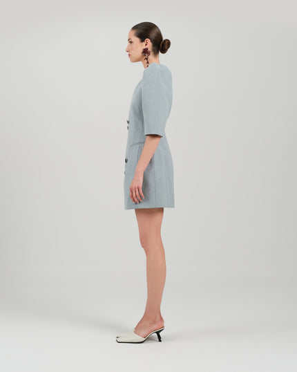 MILA blazer dress washed blue