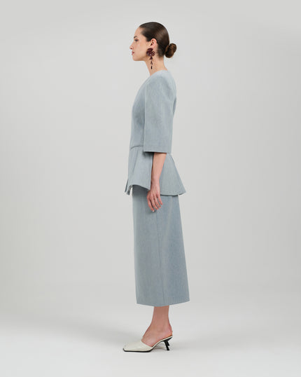 NEDA skirt washed blue