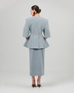 NELA blazer washed blue