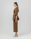 NELA blazer brown