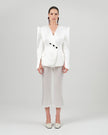 REA pants white satin