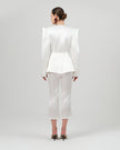 REA pants white satin