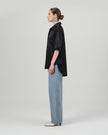 ROSA shirt black satin