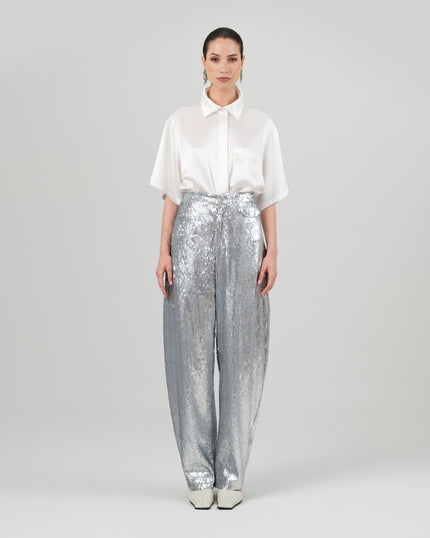 TIJANA pants silver sequin