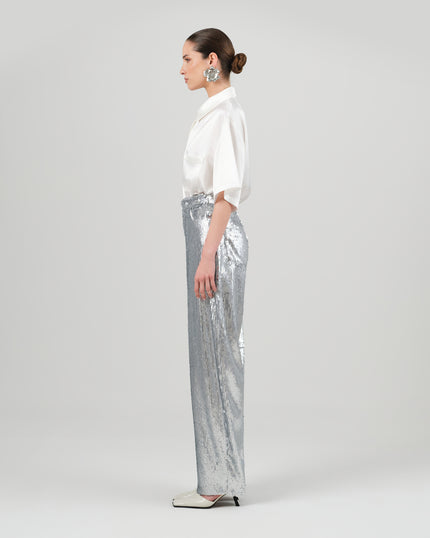 TIJANA pants silver sequin
