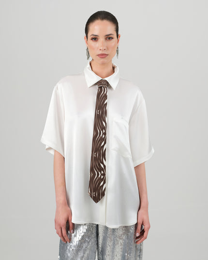 WAVE tie brown
