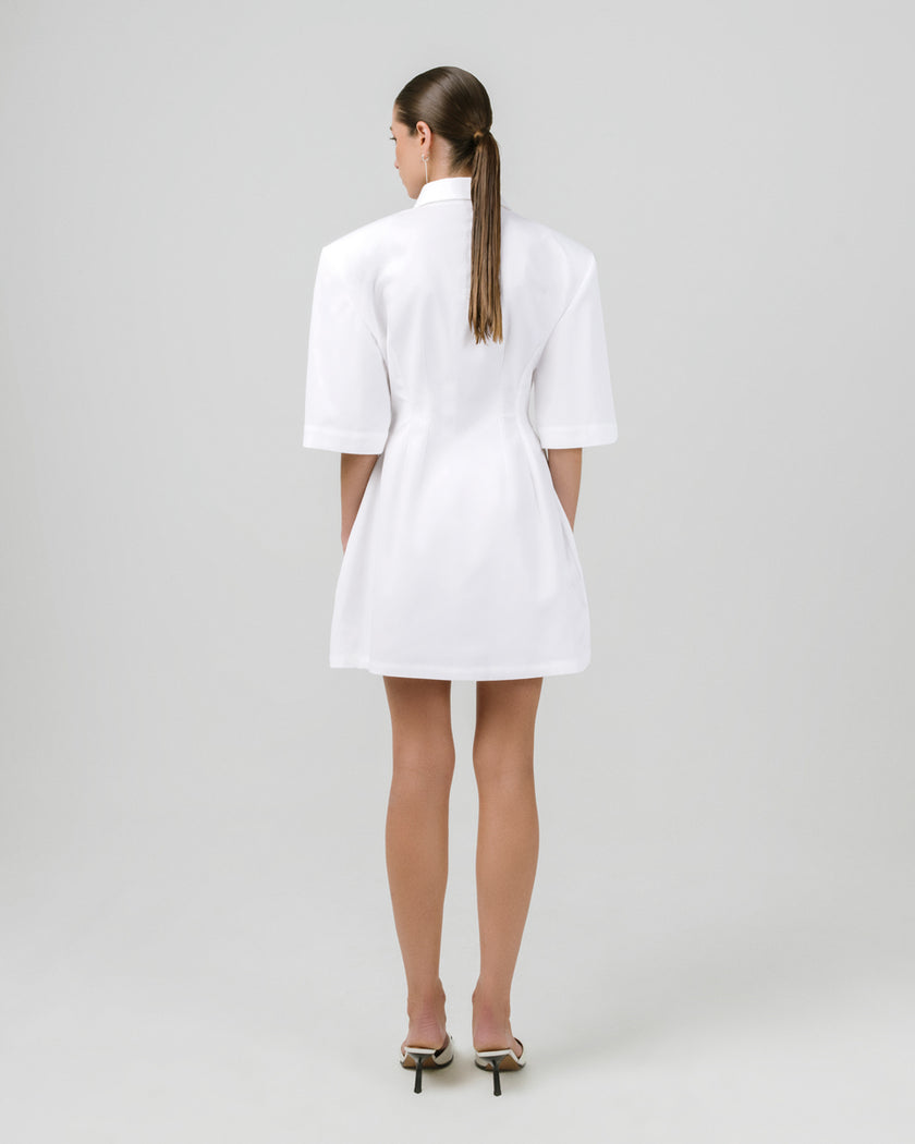 FRANKA shirt dress off white