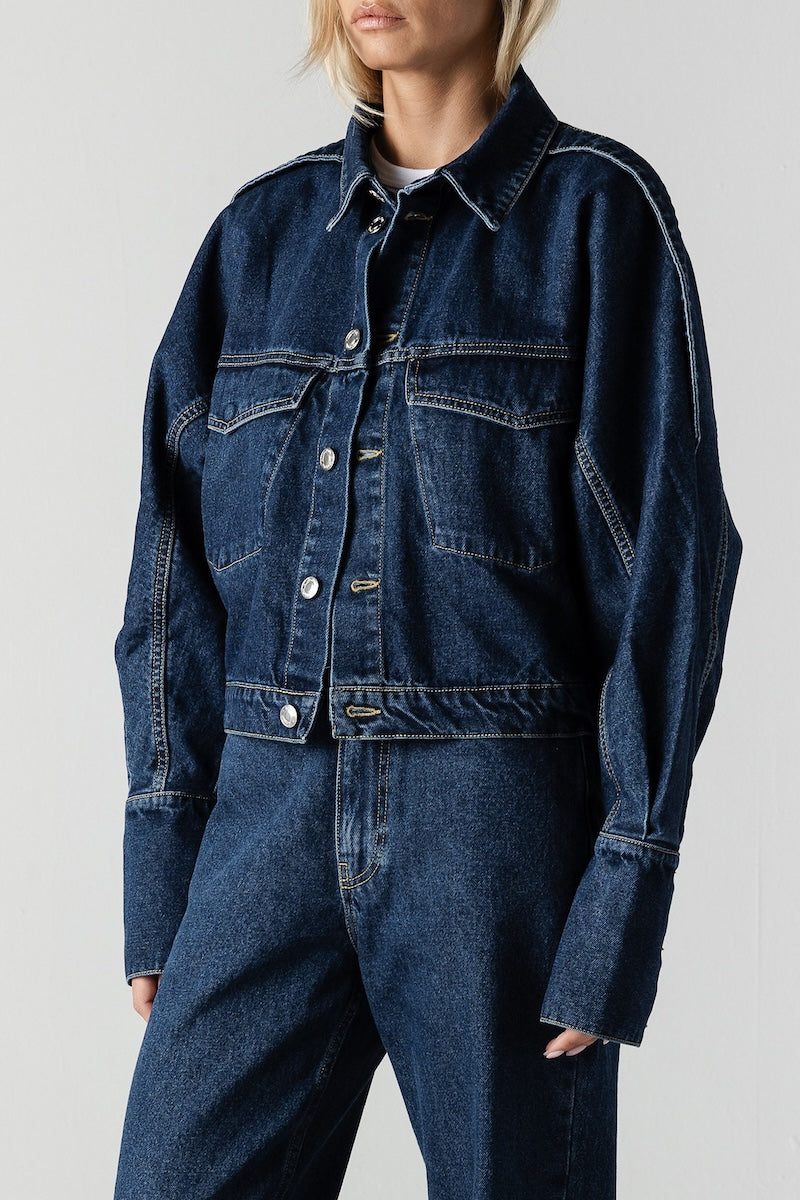 SILAS bomber jacket antique blue