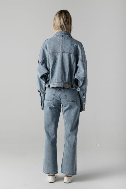 SILAS bomber jacket washed blue