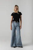 SAGE wide leg jeans washed blue