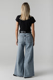 SAGE wide leg jeans washed blue