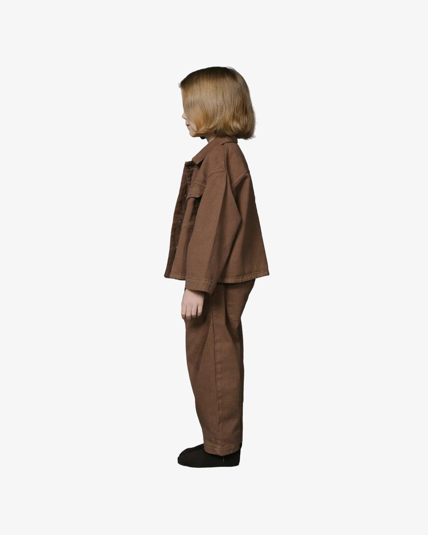 JUNO KIDS wide jeans brown