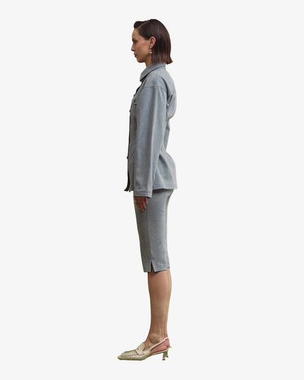 KARA denim capri blue