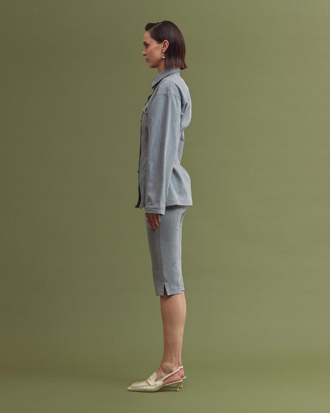 KARA denim capri blue